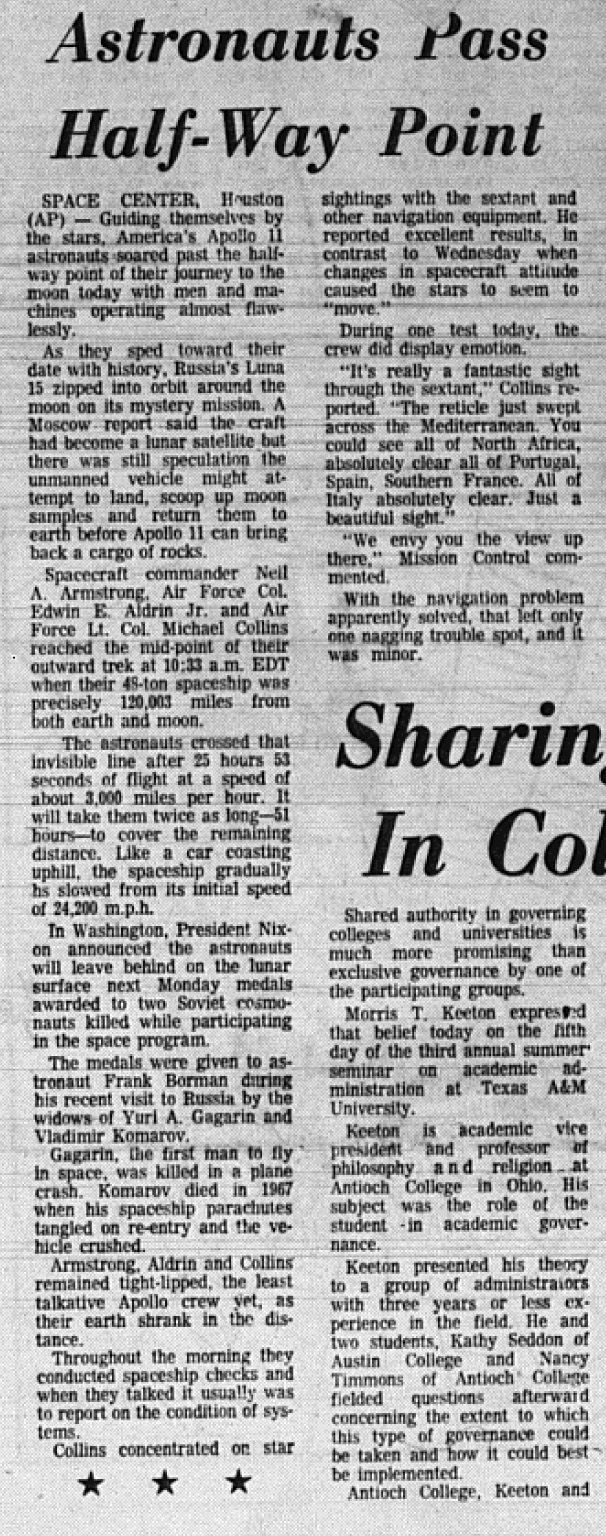 The Eagle Archives: July 17, 1969